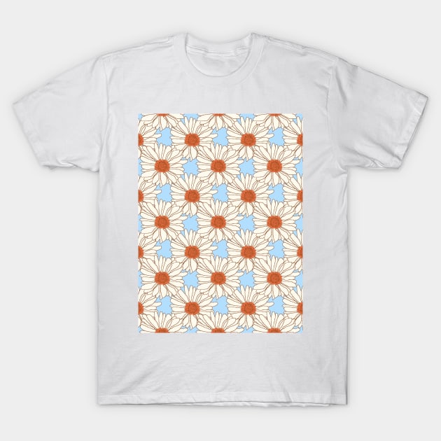 Pastel Floral Pattern T-Shirt by mareescatharsis